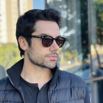 safine com br oculos de sol masculino redondo tartaruga richard 1