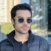 safine com br oculos de sol masculino redondo transparente fosco henry