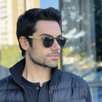 safine com br oculos de sol masculino redondo verde fosco henry 1