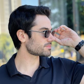 safine com br oculos de sol masculino retangular cinza peter 2