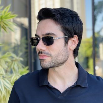 safine com br oculos de sol masculino retangular cinza peter 3