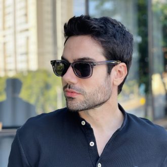 safine com br oculos de sol masculino retangular cinza raul 3