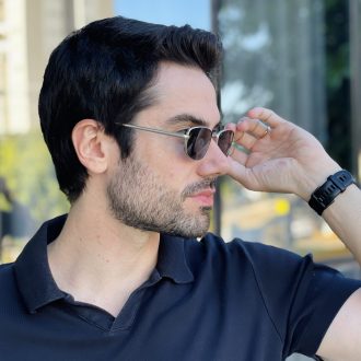 safine com br oculos de sol masculino retangular prata peter 2
