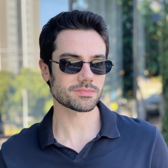 safine com br oculos de sol masculino retangular preto peter