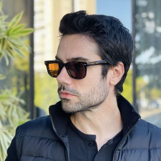 safine com br oculos de sol masculino retangular tartaruga raul 3