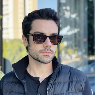 safine com br oculos de sol masculino retangular tartaruga raul