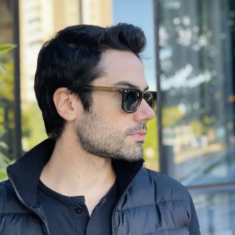 safine com br oculos de sol masculino retangular verde raul 2