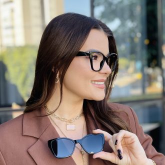 safine com br oculos feminino 2 em 1 clip on gatinho preto maya 5