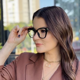 safine com br oculos feminino 2 em 1 clip on gatinho preto maya 6