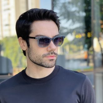 safine com br oculos 2 em 1 clip on masculino quadrado azul theo 1