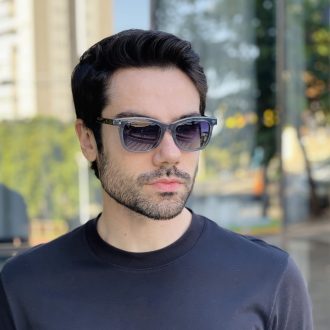 safine com br oculos 2 em 1 clip on masculino quadrado azul theo
