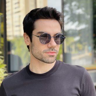safine com br oculos 2 em 1 clip on masculino redondo cinza douglas