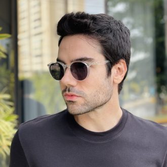 safine com br oculos 2 em 1 clip on masculino redondo transparente joao 2