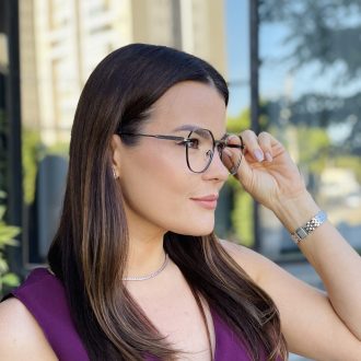 safine com br oculos de grau feminino redondo marrom luana 2
