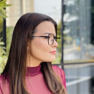 safine com br oculos de grau feminino redondo preto luana 2