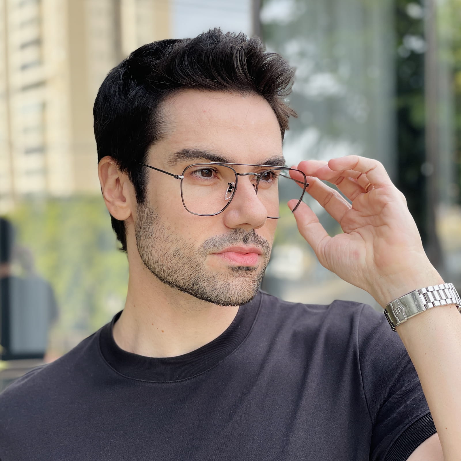 safine com br oculos de grau masculino aviador grafite andre 1 safine com br oculos de grau masculino aviador grafite andre 1