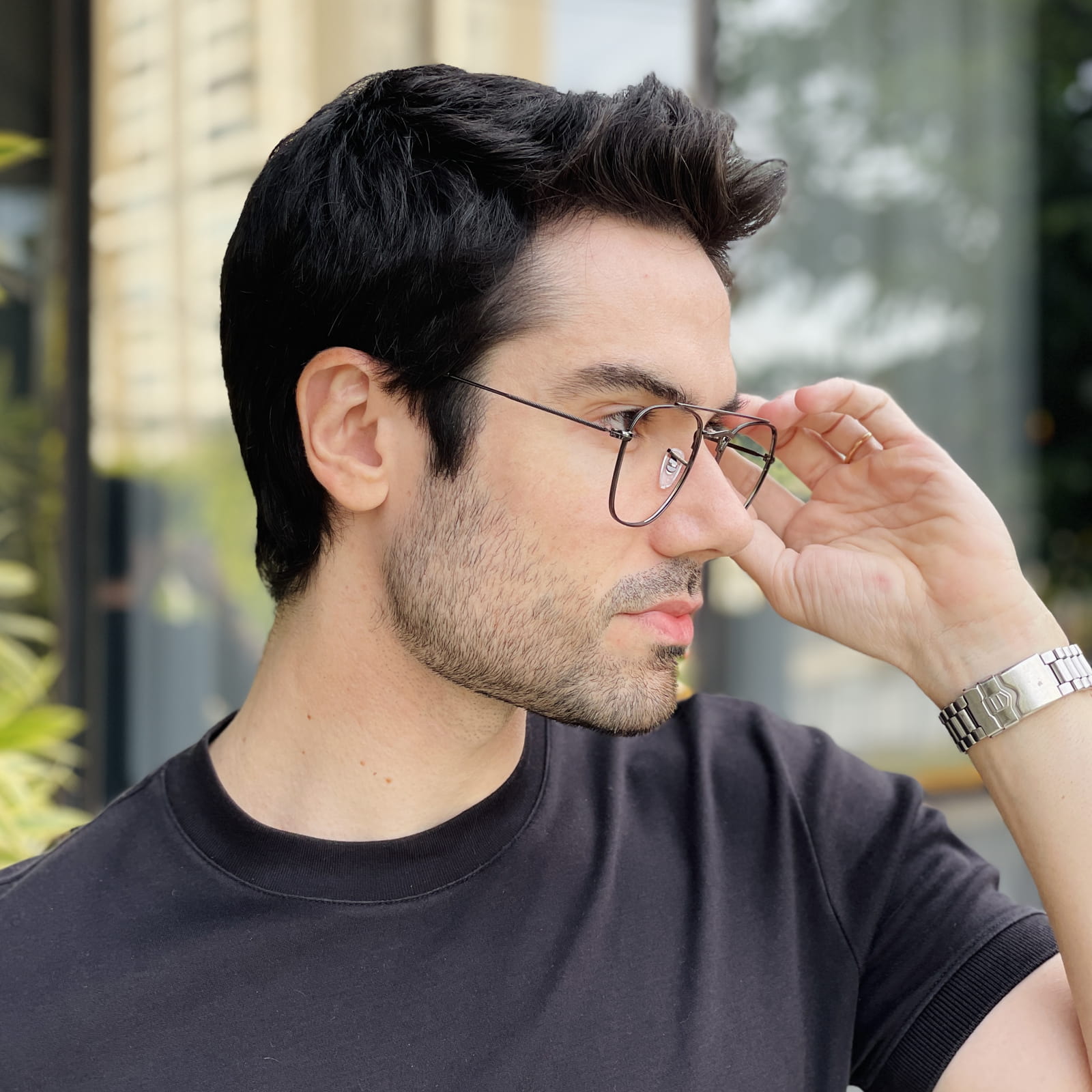 safine com br oculos de grau masculino aviador grafite andre 2 safine com br oculos de grau masculino aviador grafite andre 2