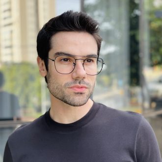 safine com br oculos de grau masculino aviador preto andre 1