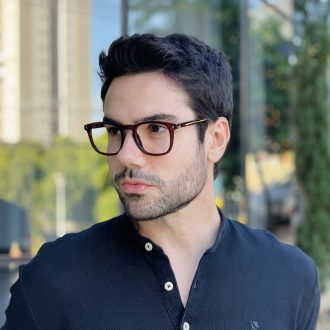 safine com br oculos de grau masculino quadrado marrom otavio 2 0 3