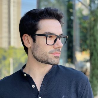 safine com br oculos de grau masculino quadrado preto fosco xavier 2 0 2