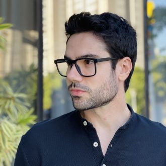 safine com br oculos de grau masculino quadrado preto fosco xavier 2 0 3