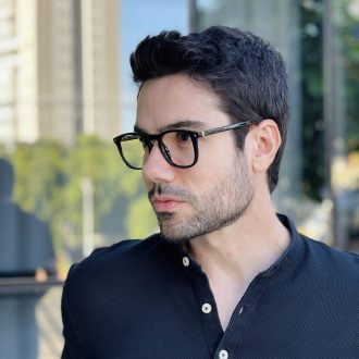safine com br oculos de grau masculino quadrado preto otavio 2 0 3