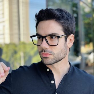 safine com br oculos de grau masculino quadrado preto xavier 2 0 3