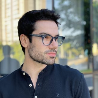 safine com br oculos de grau masculino redondo azul richard 2 0 2