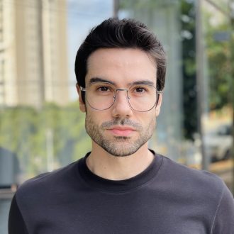 safine com br oculos de grau masculino redondo cinza luigi