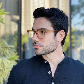 safine com br oculos de grau masculino redondo marrom richard 2 0 3