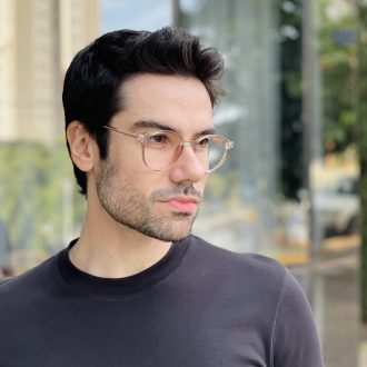 safine com br oculos de grau masculino redondo marrom transparente anthony 1
