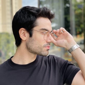 safine com br oculos de grau masculino redondo marrom transparente anthony 2