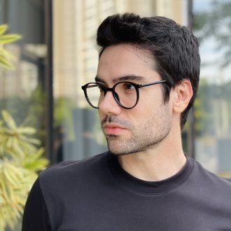 safine com br oculos de grau masculino redondo preto anthony 3