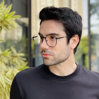 safine com br oculos de grau masculino redondo preto luigi 3