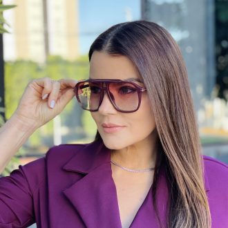 safine com br oculos de sol feminino aviador marsala karoline