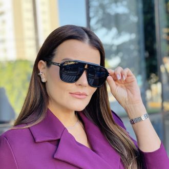 safine com br oculos de sol feminino aviador preto karoline 3