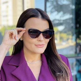 safine com br oculos feminino 2 em 1 clip on gatinho marrom degrade tammy 1
