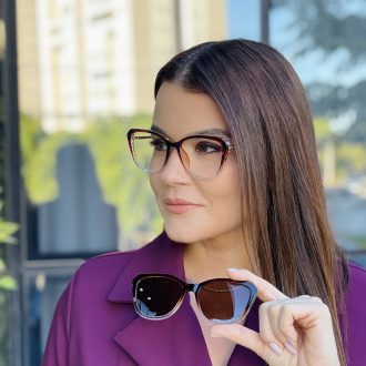 safine com br oculos feminino 2 em 1 clip on gatinho marrom degrade tammy 4
