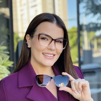 safine com br oculos feminino 2 em 1 clip on gatinho marrom degrade tammy 7
