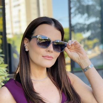 safine com br oculos feminino 2 em 1 clip on quadrado cinza gabriely 3