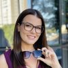 safine com br oculos feminino 2 em 1 clip on quadrado marrom gabriely 7