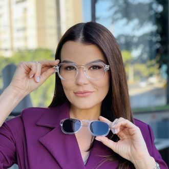 safine com br oculos feminino 2 em 1 clip on quadrado transparente bruna 5