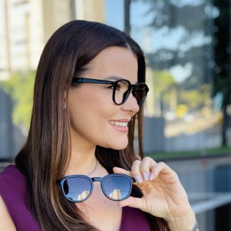 safine com br oculos feminino 2 em 1 clip on redondo preto natalia 6