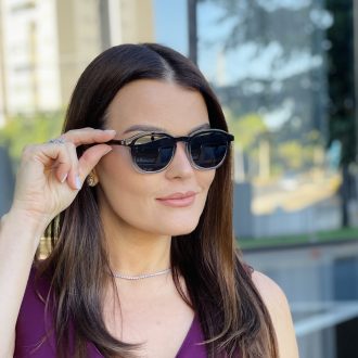 safine com br oculos feminino 2 em 1 clip on redondo preto transparente natalia 1
