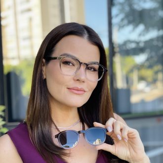 safine com br oculos feminino 2 em 1 clip on redondo preto transparente natalia 7