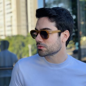 safine com br oculos 2 em 1 clip on masculino quadrado caramelo fosco alisson 3