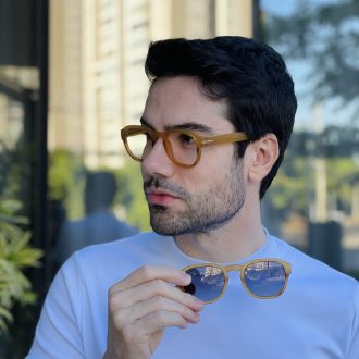 safine com br oculos 2 em 1 clip on masculino quadrado caramelo fosco alisson 7