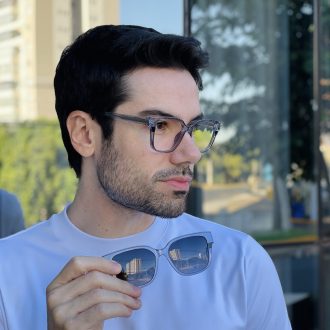 safine com br oculos 2 em 1 clip on masculino quadrado cinza danilo 6