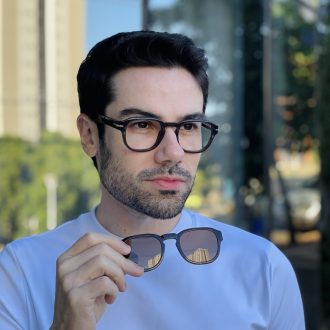 safine com br oculos 2 em 1 clip on masculino quadrado marrom alisson 5