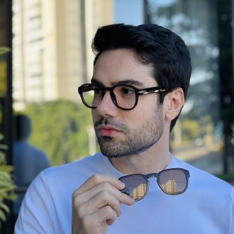 safine com br oculos 2 em 1 clip on masculino quadrado marrom alisson 7